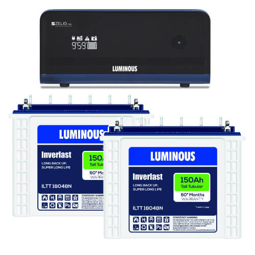 Luminous Zelio 1700 Home UPS and 2pcs Luminous IL1830FP