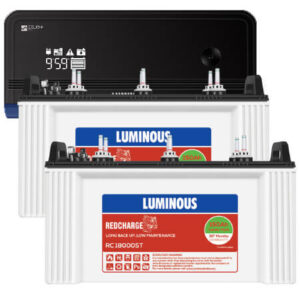 Luminous Zelio 1700 Home UPS and 2pcs Luminous Red Charge RC18000ST